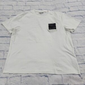 Lacoste X Polaroid T Shirt MENS XL White Short Sleeve Tee Photo Picture